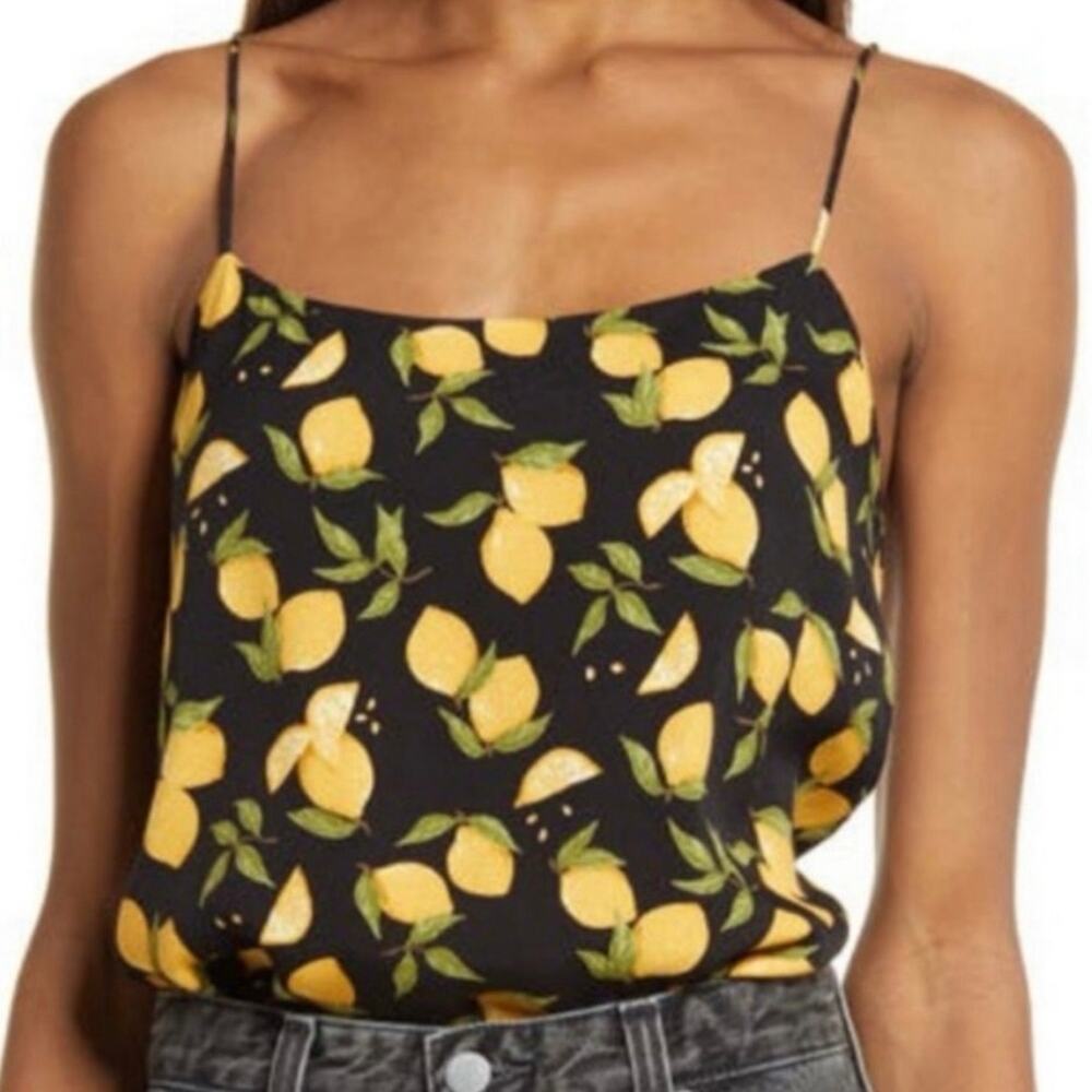 Reformation Atticus Camisole In Lemon